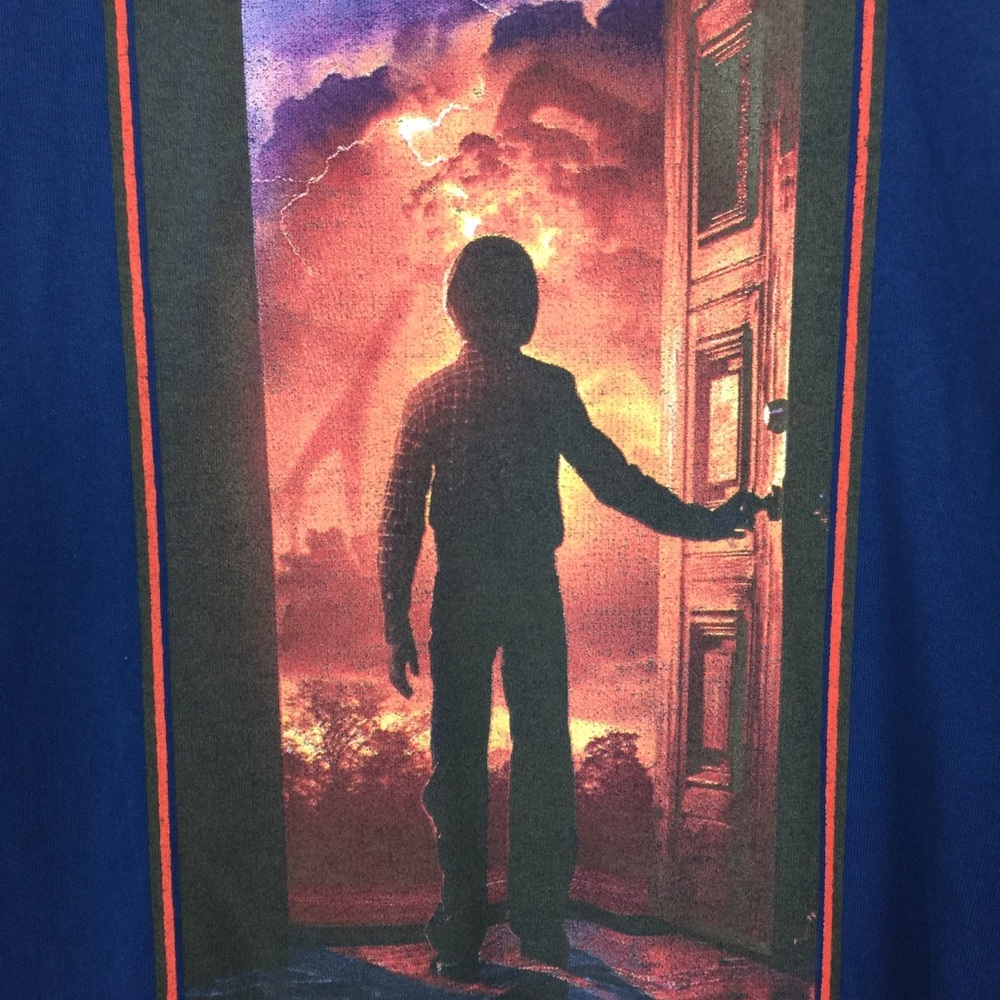 STRANGER THINGS long-sleeve, blue T-shirt!